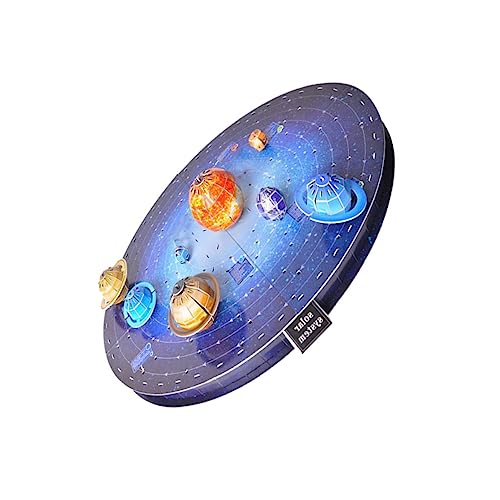 KOMBIUDA 1 Satz Sonnensystem Planetarium Modell Rätsel Bausatz äußere Toys kinderknallzeug Educational Toy spielwaren Puzzles aus Papier Kinderpuzzle 3D-Puzzle Papierpuzzle von KOMBIUDA