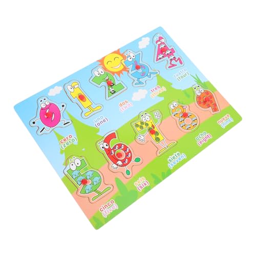 KOMBIUDA Kinderpuzzle 1 Satz Spanisches Puzzle Spielzeuge Jigköpfe Tiere Spielzeug Puzzlebuch Puzzlematte Kinderspielzeug Kinder Spielzeug Kleinkind Spielzeug Puzzle Für Kleinkinder Alphabettafel Holz von KOMBIUDA