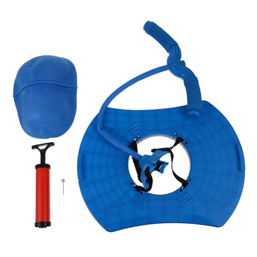 KOMBIUDA 1 Satz Springball mit Griff Springball für Kinder draußen Kinderspielzeug Kugeln Toys laufstall Spielzeug spielwaren draußen strapongurt Carrier Slings spilzeug spielzeuge Blue von KOMBIUDA