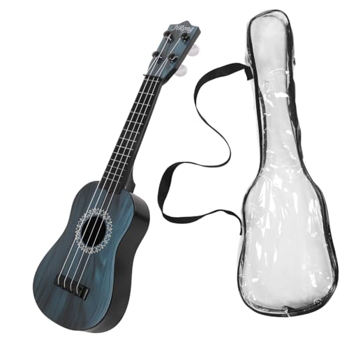 KOMBIUDA 1 Satz Ukulele Spielzeug Kinder-Ukulele Gitarren Für Kinder Minigitarre Für Kinder Ukulelen Für Kinder Kleinkind Gitarre Gitarrenspielzeug Für Kinder Mini-Ukulele Plastik Sky-Blue von KOMBIUDA