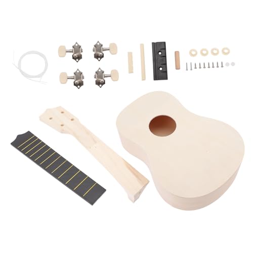 KOMBIUDA 1 Satz Ukulele selber Machen Ukulele bausatz für selber Machen Bausatz für Ukulele kinderinstrumente musikinstrumente Bastelbedarf zum Selbermachen Plastik von KOMBIUDA