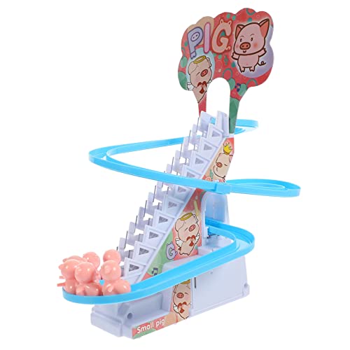 KOMBIUDA 1 Satz zum Treppensteigen interaktives Zug Funny Toys Fun Toy pädagogisches Kletterspielzeug lustiges Bahnspielzeug Elektronisches Bauteil Rosa von KOMBIUDA