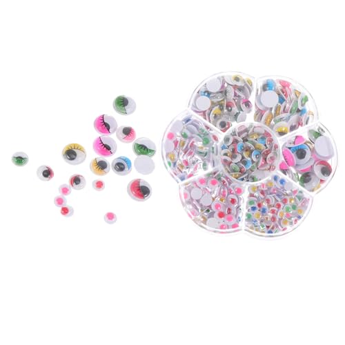 KOMBIUDA 1 Schachtel Bunte Selbstklebende Googly Eyes Bastelaugen Augenaufkleber für DIY Handarbeit Zubehör KOMBIUDA 1 Schachtel Bunte Selbstklebende Googly Eyes Bastelaugen Augenaufkleber für DIY Handarbeit Zubehör von KOMBIUDA