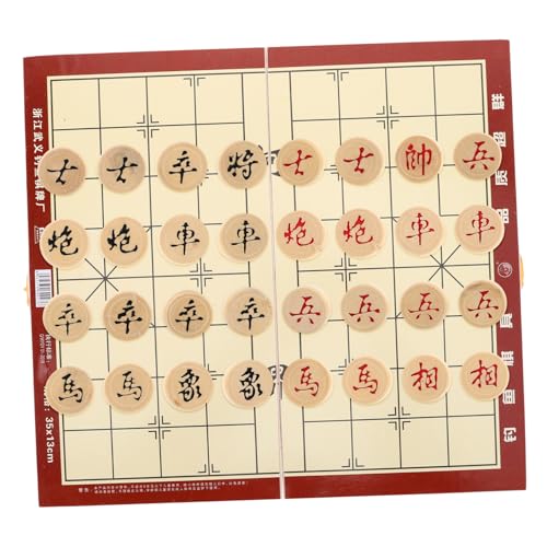 KOMBIUDA Traditionelles Chinesisches Schachbrett-Set Aus Holz Mit Faltbarem Design Jungen Und Mädchen Brettspiel-reiseset von KOMBIUDA