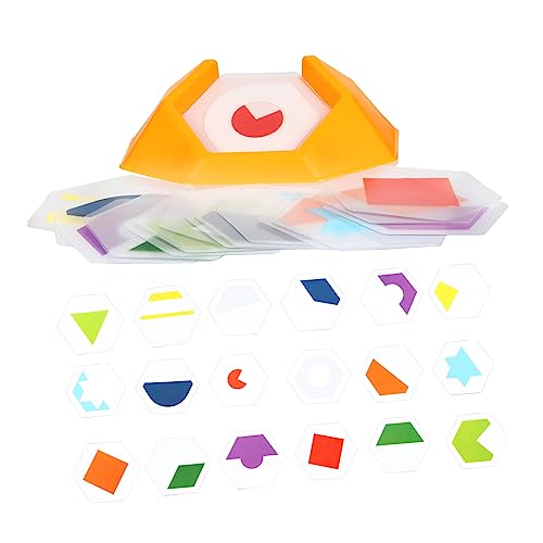 KOMBIUDA 1 Schachtel Denkspiel 3D-Form-Puzzle Stressabbau-Puzzle Farb-Form-Puzzle Buntes Puzzle Farbcode-Puzzle Plastik von KOMBIUDA