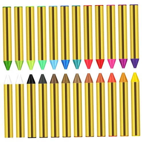 KOMBIUDA 1 Schachtel Face Buntstift Professionelles Schminkset Schablonen Zum Schminken Gesichtsfarbe Ölpastellstifte Schminkset Profi Gesichtsbemalungsbedarf Umweltschutzölwachs von KOMBIUDA