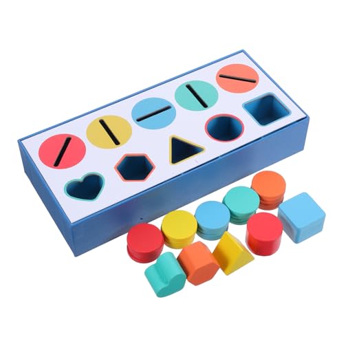 KOMBIUDA 1 Schachtel Montessori Holz Farb Formsortierbox Bunte Lernspielzeug für Kleinkinder Feinmotorik Hand SEH Koordination Gedächtnistraining und Logisches Denken KOMBIUDA 1 Schachtel Montessori Holz Farb Formsortierbox Bunte Lernspielzeug für Kleinkinder Feinmotorik Hand SEH Koordination Gedächtnistraining und Logisches Denken von KOMBIUDA