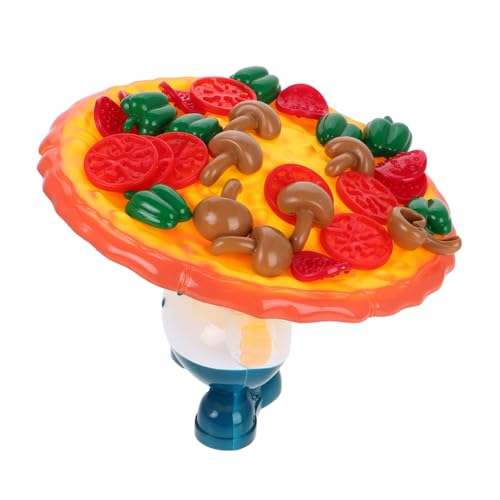 KOMBIUDA 1 Set Balance Pizza Spiel Tortengesichtsspiel Kinder Pizza Spielset Balance Pizza Spielzeug Pizza Spiele Pizza Balance Spiel Tischspiele Pizza Küchen Spielset Stapelspiel von KOMBIUDA