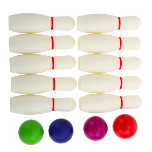 KOMBIUDA 1 Set Bowling Kinder Lernspielzeug Puzzle Spielzeug Kinder Sportspielzeug Mini Spielzeug Für Kinder Lustig Lernspielzeug Kinder Lernspielzeug Gehirn Spielzeug Desktop von KOMBIUDA