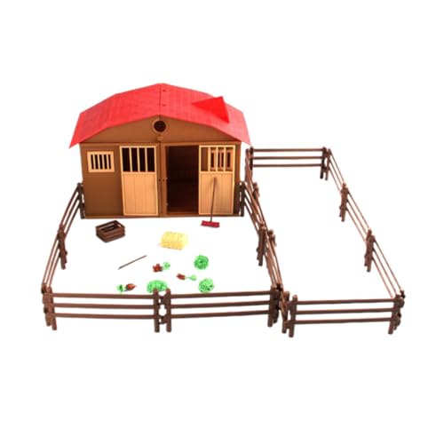 KOMBIUDA 1 Set DIY Bauernhof Spielset Spielzeug Bauernhof Szene Modell Bauernhof Szene Spielset Kinder Bauernhof Spielset von KOMBIUDA