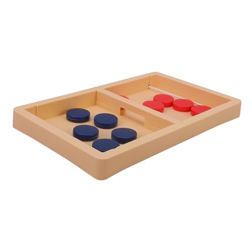 KOMBIUDA 1 Set Desktop Schachspiel Desktop Spielzeug Schnelles Sling Puck Spiel Brettspiel Kunststoff Rot von KOMBIUDA