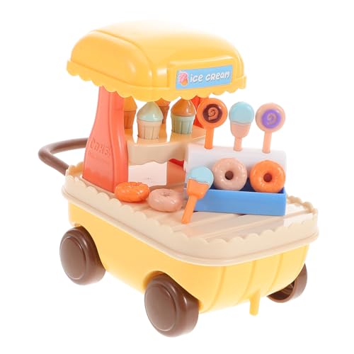 KOMBIUDA 1 Set Eiswagen Spielzeug EIS Miniatur Eisspielset Eisdiele Eisdiele Für Eisstand Spiel Eiswagen Für Spielhaus Spielzeug Aus Kunststoff von KOMBIUDA