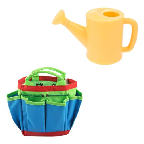 KOMBIUDA 1 Set Gartengeräte Kinderspielzeug Für Draußen Gartengeräte Gartenschere Wassereimer Für Pflanzen Kleine Gießkanne Kinderschürze Gartenhandschuhe Gießkanne von KOMBIUDA