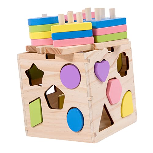 KOMBIUDA 1 Set Geometrische Formensortierbox Pädagogisches Holzspielzeug Für Lustiges Sensorisches Für Kleinkinder Fördert Kreativität Und Kognition von KOMBIUDA