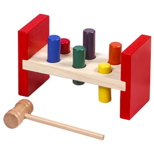 KOMBIUDA 1 Set Kinder Rammplattform Babyspielzeug Kleinkindspielzeug Spielzeughammer Interaktives Spielzeug Hammerspielzeug Lernspielzeug Kognitives Spielzeug Farbkognitionsspielzeug von KOMBIUDA