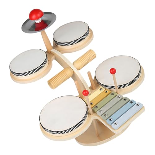 KOMBIUDA 1 Set Kinder Schlagzeug Musiktrommel Spielzeug Für Babys Jazz Trommelspielzeug Lustiges Musikspielzeug Kleinkind Trommelspielzeug Musiktrommel Spielzeug Lernspielzeug von KOMBIUDA