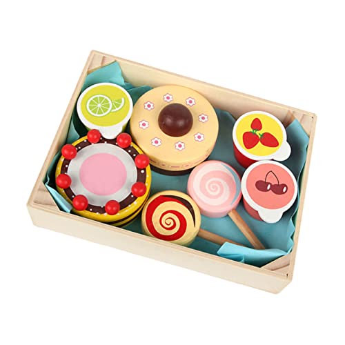 KOMBIUDA 1 Set Kinder Simulation Snacks Spielzeug Holzkinder Kitchen Spielzeug Pretend Play Spielzeug von KOMBIUDA