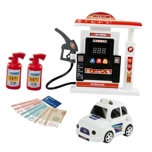 KOMBIUDA 1 Set Kinderauto Spielzeug Spielzeug Lkw Spielset Simulation Tankstellen Spielzeug Zapfsäulen Spielzeug Dekorative Tankstelle Kinder Tankstelle Maßstabsgetreues von KOMBIUDA