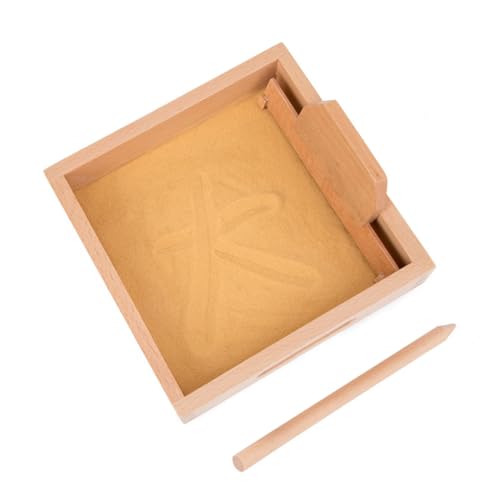 KOMBIUDA Kinder Frühes Lernen Pädagogisches Spielzeug Holz Sand Tisch Box für Malen Schreiben von KOMBIUDA