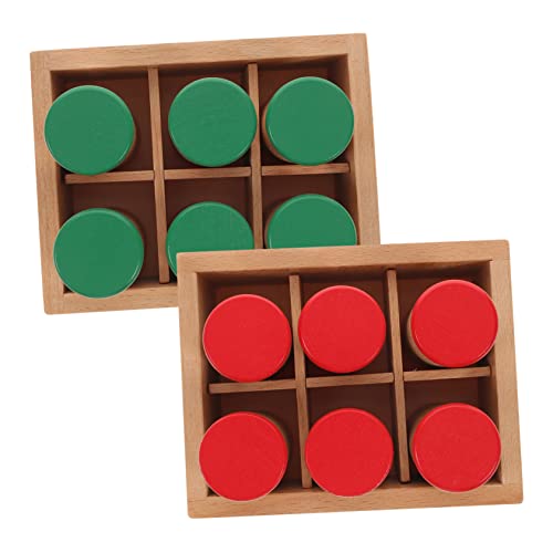 KOMBIUDA Zylinderförmiges Musikspielzeug Spielzeug zur intellektuellen Entwicklung für Kinder sensorisches Holzspielzeug-Set Lernspielzeug Schüttelbox 1 Set von KOMBIUDA