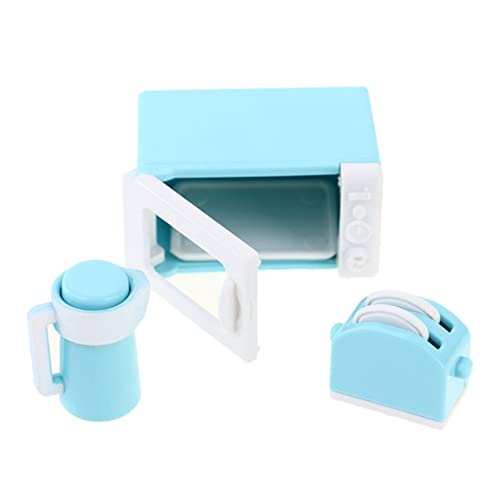 KOMBIUDA 1 Set Mikrowellen Küchen Für Miniatur Wasserkocher Toaster Und Mikrowelle Farben Zufällig Perfekt Für Das Spielzimmer Und Kreative Rollenspiele von KOMBIUDA