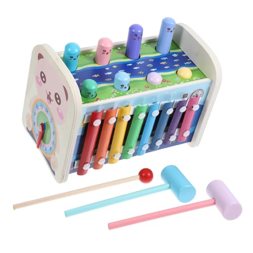 KOMBIUDA 1 Set Montessori Arbeitsbrett Feinmotorik Spielset Entwicklungsspielset Kleinkinder Hämmerspielzeug Mit Xylophon Kinder Hämmerspielzeug Kinder Xylophon Spielzeug Spielzeug von KOMBIUDA