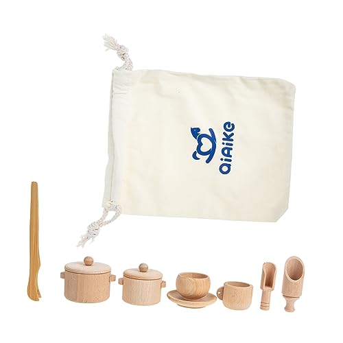 KOMBIUDA 1 Set Montessori Spielzeug Kinderspielzeug Kinder Rollenspiel Spielzeug Kinder Spielset Lernspielzeug Simulation Tee Kunst Spielzeug Puzzle Spielzeug Kinder Lernspielzeug von KOMBIUDA