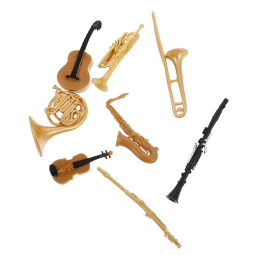 KOMBIUDA Miniatur-Modelle Von Holzblasinstrumenten Entzückendes Violinen-Saxophon-Set Für Sammler Mini- Fürs von KOMBIUDA