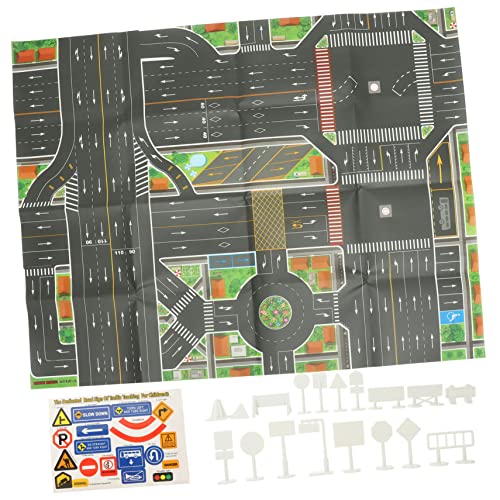 KOMBIUDA 1 Set Play -verkehrsschilder Für Kinderstraßenschilder Set Street Signal Traffic Toys Models Kit Für Kinder von KOMBIUDA