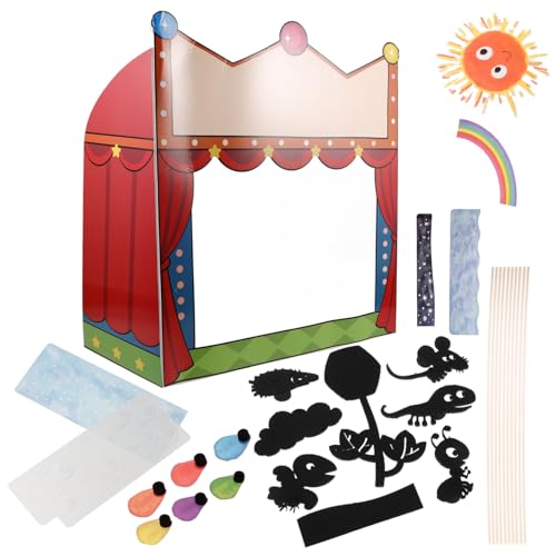 KOMBIUDA 1 Set Puppenspiel Bühne Schattenpuppe Requisiten Kinderpuppe Bühne Schattenpuppe Geschichtenerzählen Für Puppentheater Schattenpuppenbox von KOMBIUDA