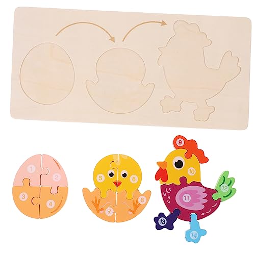 KOMBIUDA 1 Set Puzzle Tierpuzzle Kleinkindspielzeug Kinderpuzzle Kleinkindgeschenke Bausteine ​​Für Kleinkinder Kleinkindpuzzle Kindergeschenke Kindergeschenke Kinderpuzzlespielzeug von KOMBIUDA