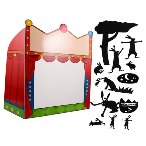 KOMBIUDA 1 Set Schattenpuppentheater DIY Set Kleine Technologieausrüstung Für Wissenschaftliche Experimente Karneval Zirkus Hintergrund Puppentheater Bühne Für Kinder von KOMBIUDA