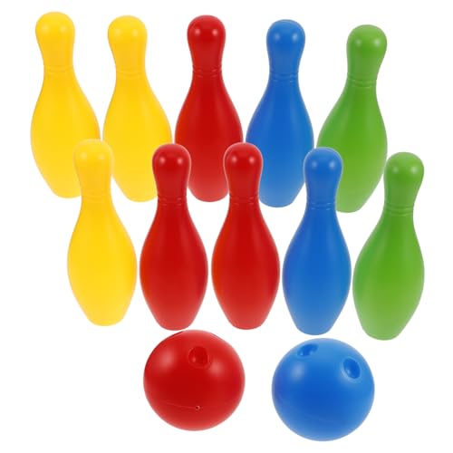 KOMBIUDA 1 Set Set Kinder Bowling Set Spielzeug Spielzeug Spielzeug Bowling Bowling Mini Bowling Partyspiele Bowling Pin Bowling Ball Werfen Bowlingspiel Oder von KOMBIUDA