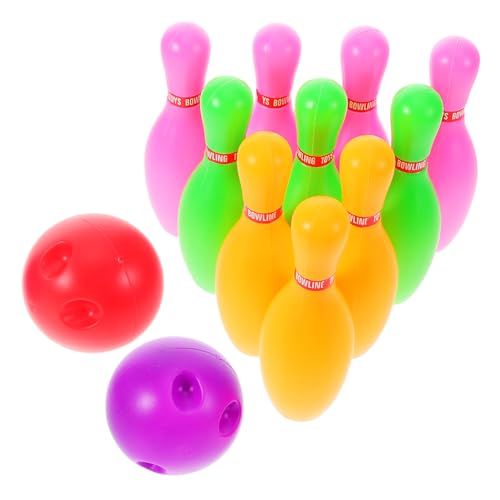 KOMBIUDA Bowling-Set für Jungen und Mädchen Spielzeug für draußen Sportspielzeug für Kleinkinder interaktives Spiel für Familienzusammenhalt Spielen im Kindergarten von KOMBIUDA