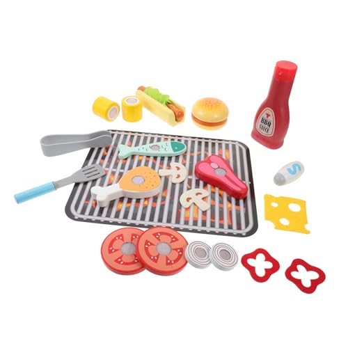 KOMBIUDA 1 Set Simulationsspielzeug Grill Spielset Koch Rollenspiel Spielzeug Herd Modell Spielzeug Kindergarten Vorgetäuschtes Spielzeug Gefälschtes Kochgeschirr von KOMBIUDA