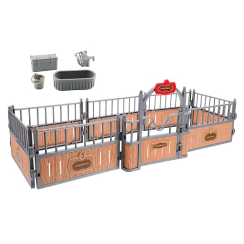 KOMBIUDA 1 Set Simulierte Ranch Dekoration Kleinkind Tierspielzeug Pavillon Mini Spielzeug Miniatur Puppenhaus Zubehör Tots Spielzeug Tier Laufstall Spielzeugzäune Bauernhof von KOMBIUDA