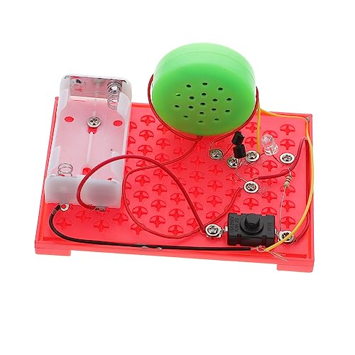 KOMBIUDA 1Satz DIY Sound Light Siren Handgemachter Alarm mit Licht für Experimente Wissenschaftsprojekte und Kreative Bastelideen Zufällige Farbe von KOMBIUDA