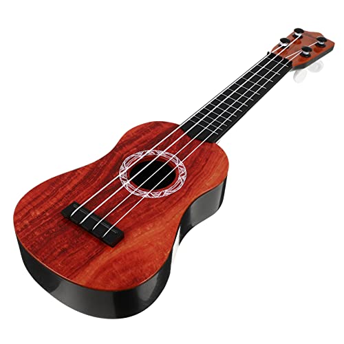 KOMBIUDA 1 Set Ukulele Instrument Kit Tamburin Musical Griffbrett Mic Kleinkind Gitarre Gitarre Für Kleinkinder Holz von KOMBIUDA