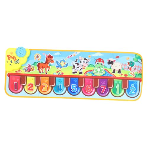 KOMBIUDA 1 Stück Früherziehung Musikdecke Instrumentenklänge Pad Musical Klaviermatte Musikteppich Musikspielzeug Für Früherziehung Musik Musikspielzeug Babyspielzeug Klaviermatten PVC von KOMBIUDA