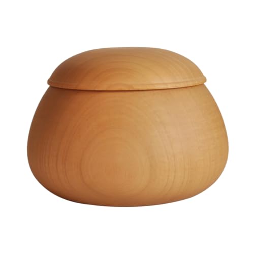 KOMBIUDA 1 Stück Jujube Wood Go Glas multifunktionale Vorratsdosen Spielkanister gehen Dekorative Holzbox Bonbon Aufbewahrung Schachbrett Krüge mit Deckel professionelle Go-Bowl Jujube-Holz von KOMBIUDA