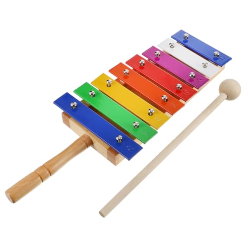 KOMBIUDA 1 Stück Siebenfarbiges Banjo aus Aluminium kinderinstrumente musikinstrumente Xylophone Instrumente der frühkindlichen Bildung Xylophon-Schlagzeug hölzern Colorful von KOMBIUDA