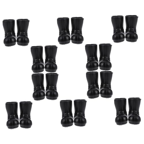 KOMBIUDA 10 Paar Puppenstubenstiefel Dekorative Ornamente Puppenstiefel Weihnachtsdekorationen Weihnachtsmützen Mini Weihnachtsmannstiefel Weihnachtsmannstiefel Zum Basteln von KOMBIUDA