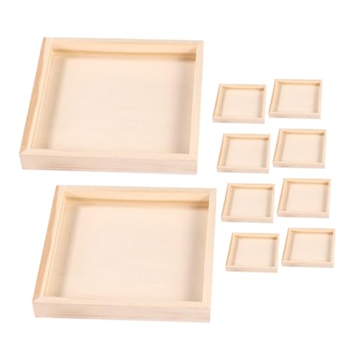 KOMBIUDA 10 Stück Teiliges Holztablett Stabiles Puzzle Organizer Tablett für Bausteine Glatte Oberfläche Große Kapazität zur Aufbewahrung und Ordnung von Holzbausteinspielen KOMBIUDA 10 Stück Teiliges Holztablett Stabiles Puzzle Organizer Tablett für Bausteine Glatte Oberfläche Große Kapazität zur Aufbewahrung und Ordnung von Holzbausteinspielen von KOMBIUDA