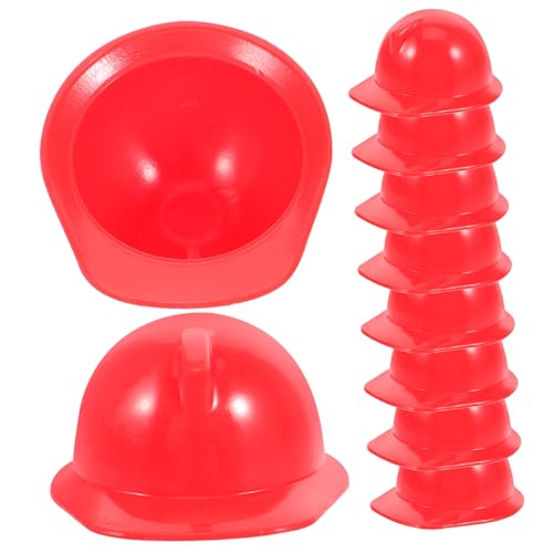 KOMBIUDA 10 Stück Teiliges Miniatur Spielzeughelm aus Robustem Kunststoff Realistisch Gestalteter Puppenhelm in Leuchtendem Rot Stabile Deko für Puppenzubehör und Bastelprojekte KOMBIUDA 10 Stück Teiliges Miniatur Spielzeughelm aus Robustem Kunststoff Realistisch Gestalteter Puppenhelm in Leuchtendem Rot Stabile Deko für Puppenzubehör und Bastelprojekte von KOMBIUDA