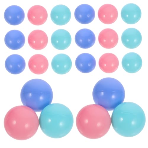 KOMBIUDA 100 Stück Kinder Macaron Ball Pool Laufstallbälle Schwimmspielzeug Ball Ozeanspiel Tunnelbälle Hüpfhausbälle Indoor Ballgrubenball Softpitbälle Ballzeltbälle Kleine Bälle von KOMBIUDA