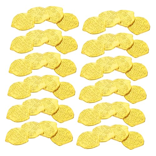 KOMBIUDA 100 Stück Piratenmünzen Plastik Goldspielmünzen Spanische Dublonen Schatztruhe Dekoration für Piratenparty Brettspiele Token Halloween Cosplay KOMBIUDA 100 Stück Piratenmünzen Plastik Goldspielmünzen Spanische Dublonen Schatztruhe Dekoration für Piratenparty Brettspiele Token Halloween Cosplay von KOMBIUDA