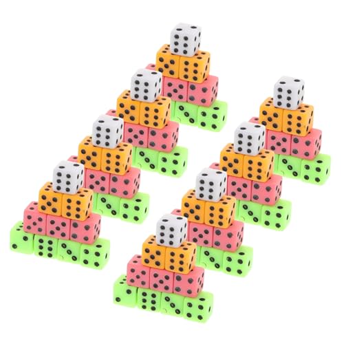 KOMBIUDA 100 Teiliges Set Kleine Würfel Für Mathematikunterricht Basteln Mini Würfel Kleine Polyedrische Würfel Kleine Spielwürfel Mathematik Lernwürfel Mehrfarbige Würfel Kleine von KOMBIUDA