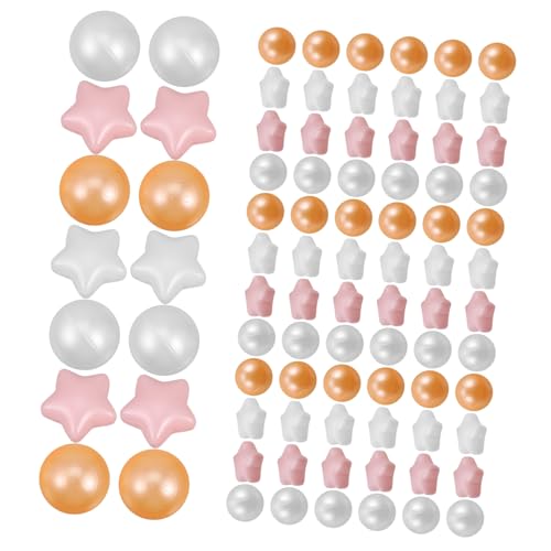 KOMBIUDA 100St Ballbecken für Kinder Star Pit Bälle weiche Laufstallbälle Bunte Laufstallbälle Spielzeug Ball Pool Spielzeug Ball Pit Kinder Bauen Bälle EIN Bällebad, Bälle Eva von KOMBIUDA