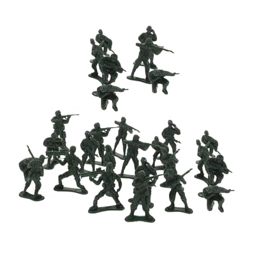 KOMBIUDA 100st Soldatenmodell Aus Dem Zweiten Weltkrieg Sandtisch-Soldaten-Modelle Mini-People-Modelle Winzige Soldatenfiguren Realistische Menschenfigur Schreibtisch- Green Plastik von KOMBIUDA