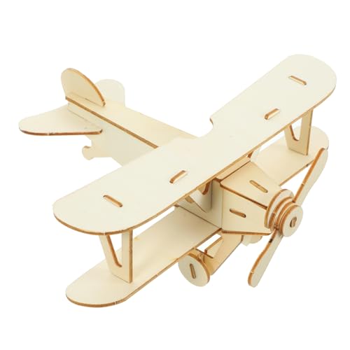 KOMBIUDA 10St Flugzeugpuzzle zusammenbauen DIY Flugzeugmodellspielzeug Flugzeug zusammenbauen Holzpuzzle Kinder bastelset Flugzeuge Rätsel Flugzeugpuzzle aus Holz Flugzeugmodell Spielzeug von KOMBIUDA